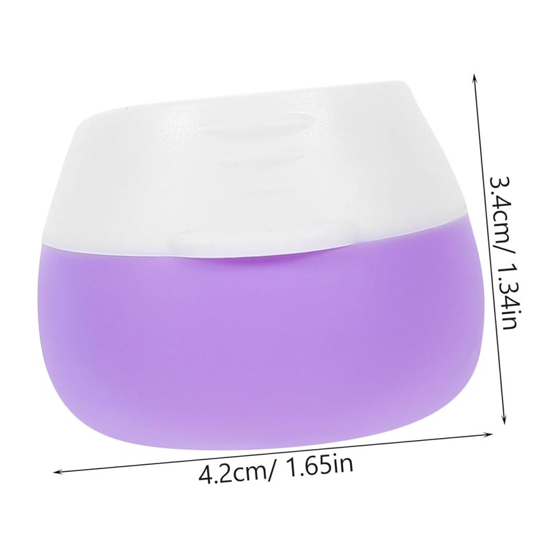 2pcs Refillable Silicone Travel Jars Empty Cream Containers for Ointments and Cosmetics - Image 2