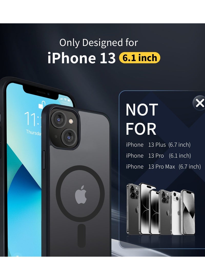 TEAM LUXURY iPhone 13 Case Cover Compatible with Magsafe Magnetic Designed Shockproof Case Translucent Matte Protective Cover Back Hard Cases with Magnet for iPhone 13  - Image 2