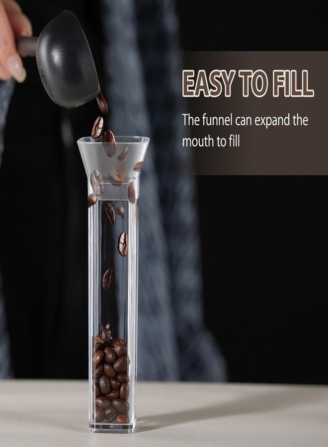 Lulupack Coffee Bean Storage Dosing Tube: Single Espresso Dosing Containers - Small Airtight Canister Holder with Display Stand - Large - Image 2