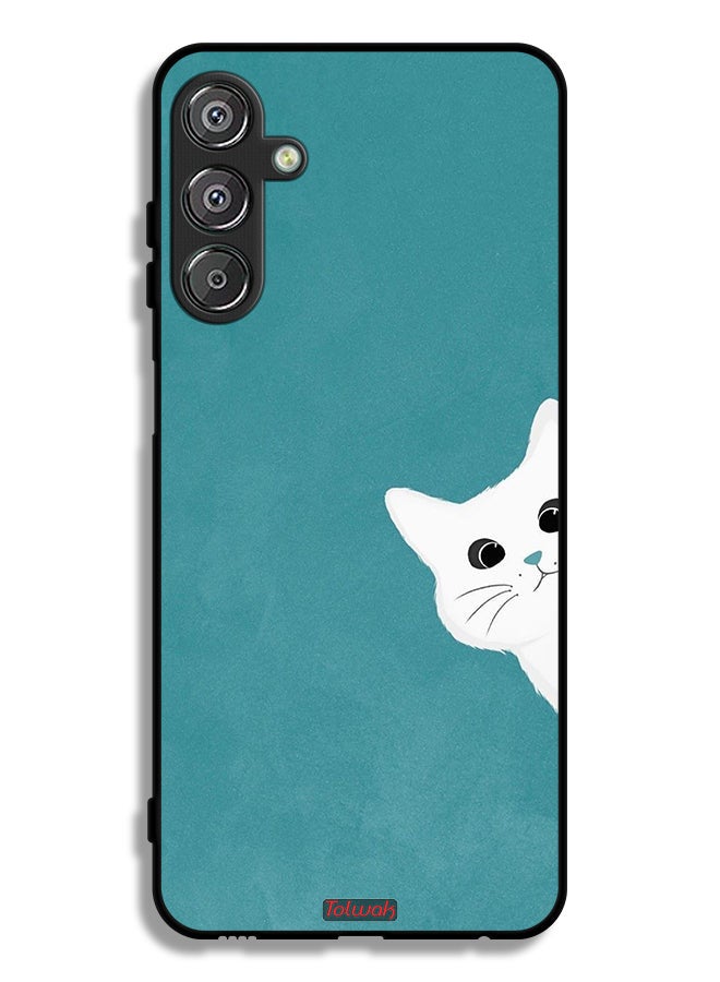 Tolwak Samsung Galaxy M15 5G Protective Case Cover Cat Appearing - Image 1