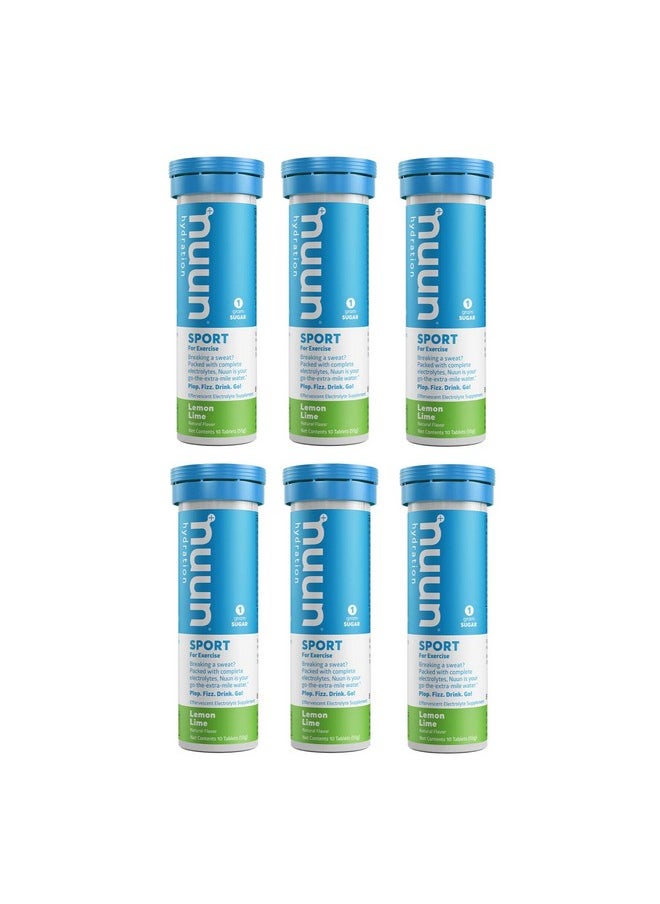 Nuun - Active Lemon+Lime Electrolyte Enhanced Drink Tablets(6Pack Of 10 Tablets)6 - Image 1
