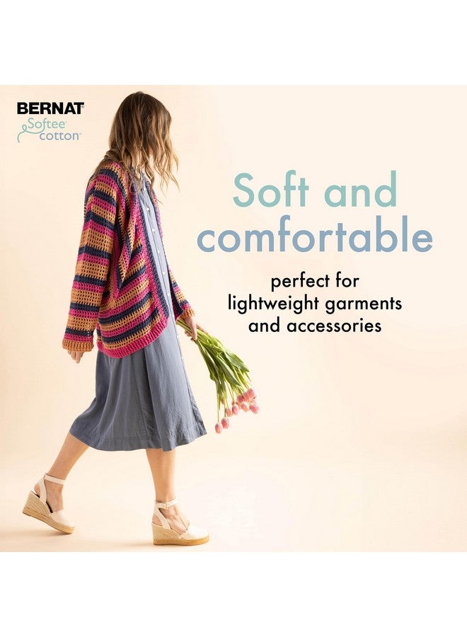 Bernat Softee Cotton Clear White Yarn - 3 Pack of 120g/4.25oz - Nylon - 3 DK (Light) - 254 Yards - Knitting, Crocheting & Crafts - Image 4