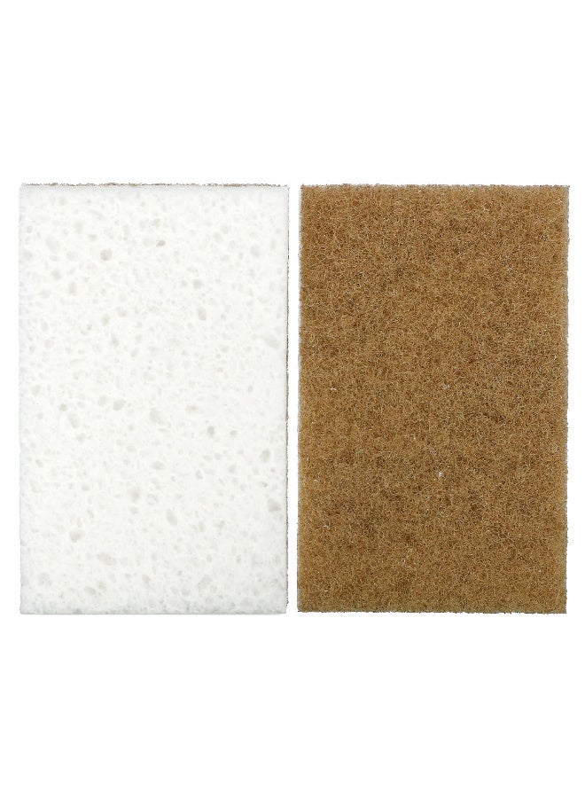 Full Circle, In a Nutshell™, Walnut Scrubber Sponges, 2 Sponges, 4.4" x 2.75" (11.2 cm x 7 cm) Each - Image 3