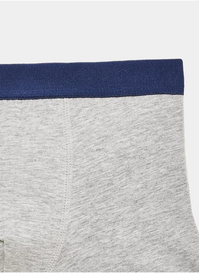 Styli Styli Boys Pack of 2 - Plain Briefs with Elasticated Waistband