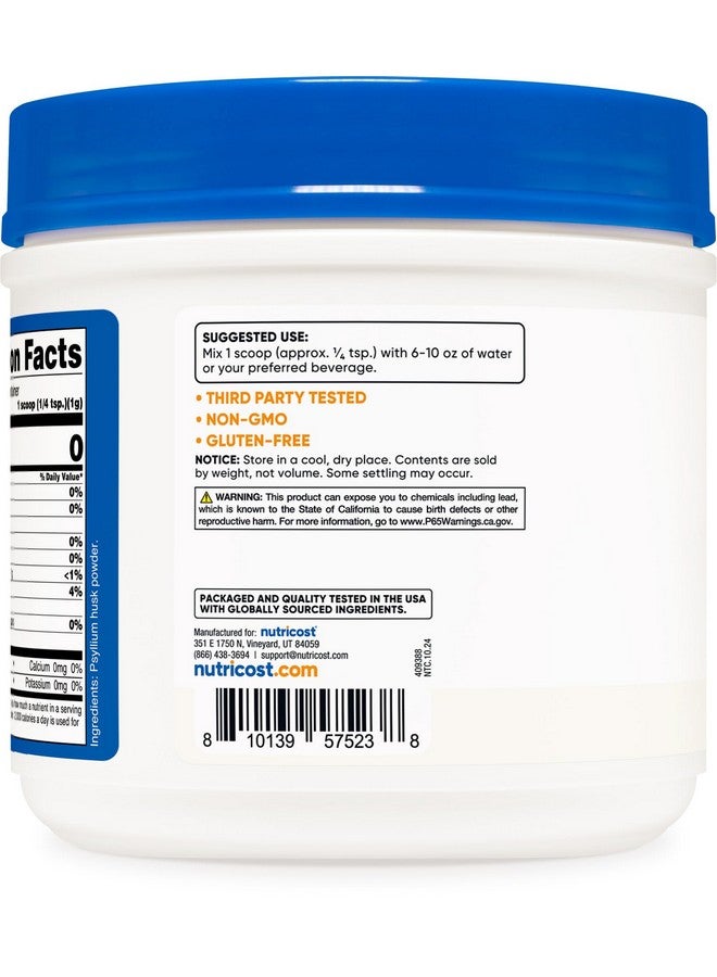 Nutricost Psyllium Husk Powder (1.5 Pounds) - GMO-Free, Gluten-Free - Image 4