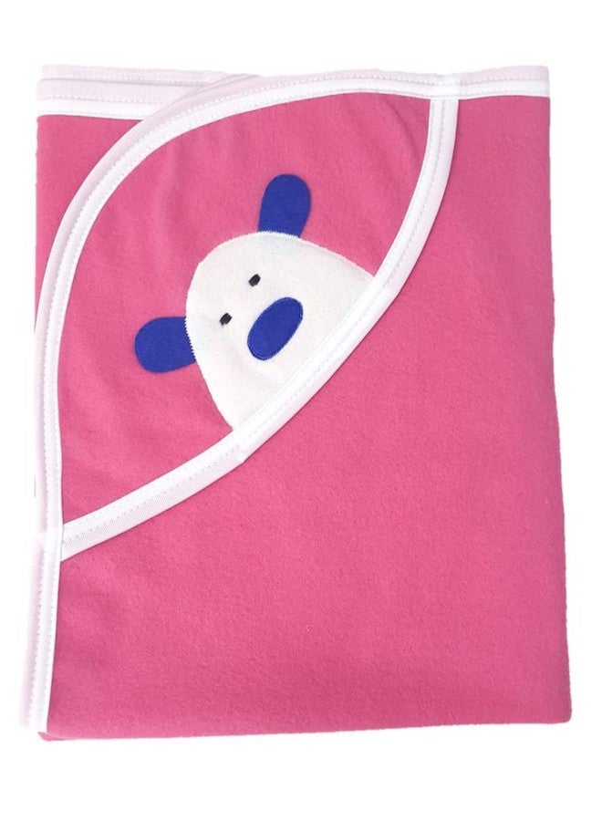 BRANDONN Newborn Original 3PCS.. Big Size (36 X 27) Cute Baby Blankets for Babies (Hotpink, Peach, Pink; Pack of 3) - Image 4