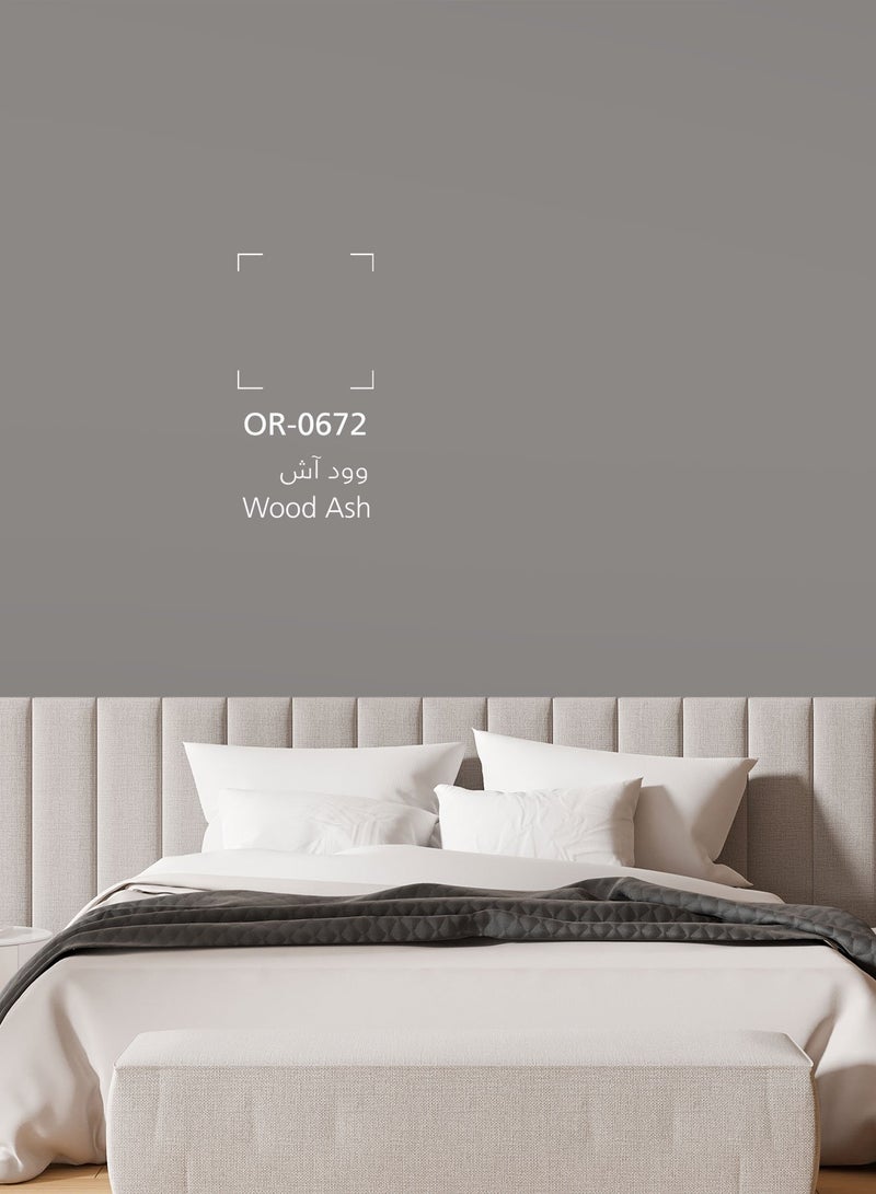 Jazeera Paints Jazetal Interior Walls Paints Semi Gloss (Color:Wood Ash) 3L - Image 2