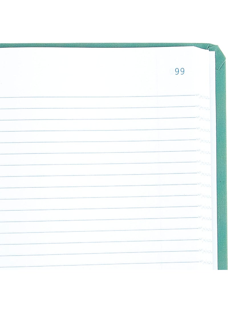 National National Record Book Tuff Series Green Canvas Hard Cover 1175 x 725 500 Pages A66500R  - Image 2