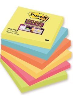 Post It ® Super Sticky Note, Tutti Frutti Series, 1 Pack, 100 Sheets, 76X76Mm  - Image 1