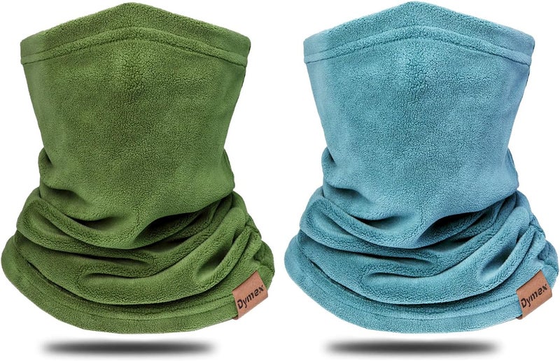 Dymex 2 PCS Kids Neck Warmer Gaiter Winter Fleece Neck Cover Balaclava Windproof Face Cover Mask for Ski Motorcycle - Image 1