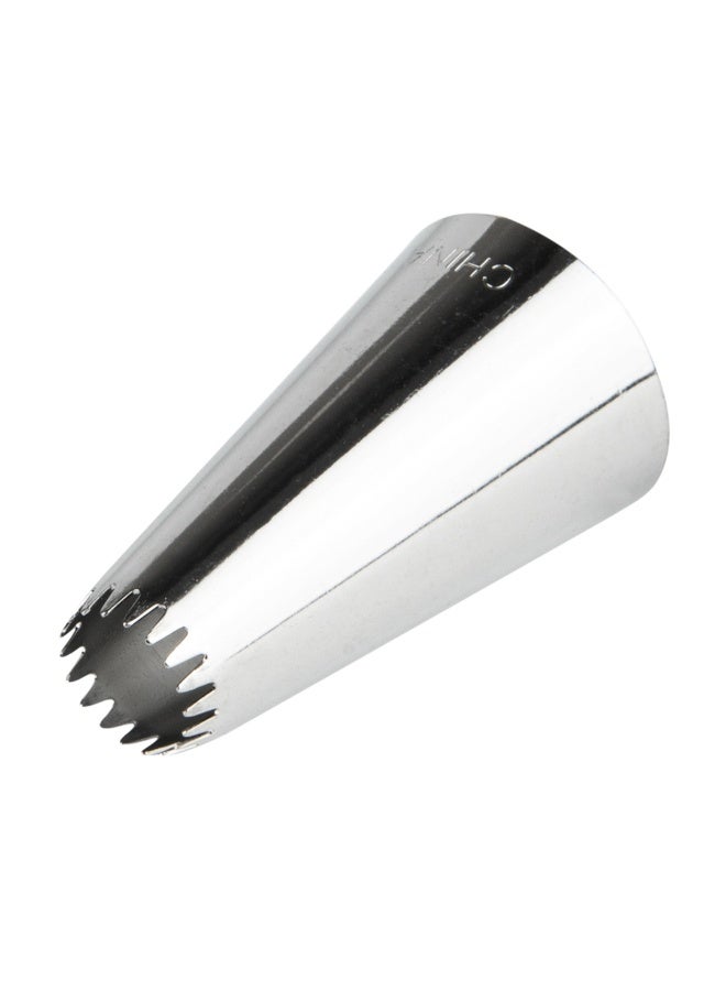 Restaurantware Pastry Tek Piping Tip, 1 Reusable Open Star Pastry Tip - #32, Dent-Resistant, Stainless Steel Icing Tip, Dishwasher-Safe, Decorate Cupcakes, Cakes, or Cookies - Image 1