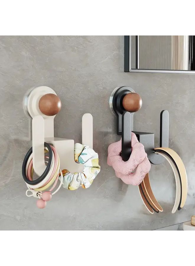 Wall Mounted Slipper Holder Heavy Duty Adhesive Screw Mount Space Saving Vertical Shoe Shelf Milky White - Image 2