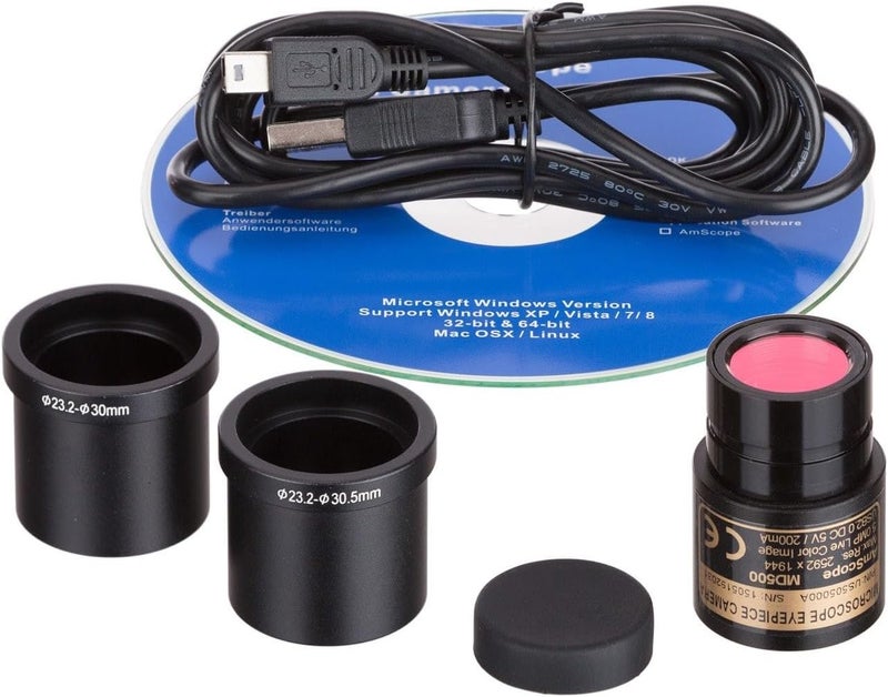 AmScope AmScope 50 MP USB Still  Live Video Microscope Imager Digital Camera  Calibration Kit  - Image 1