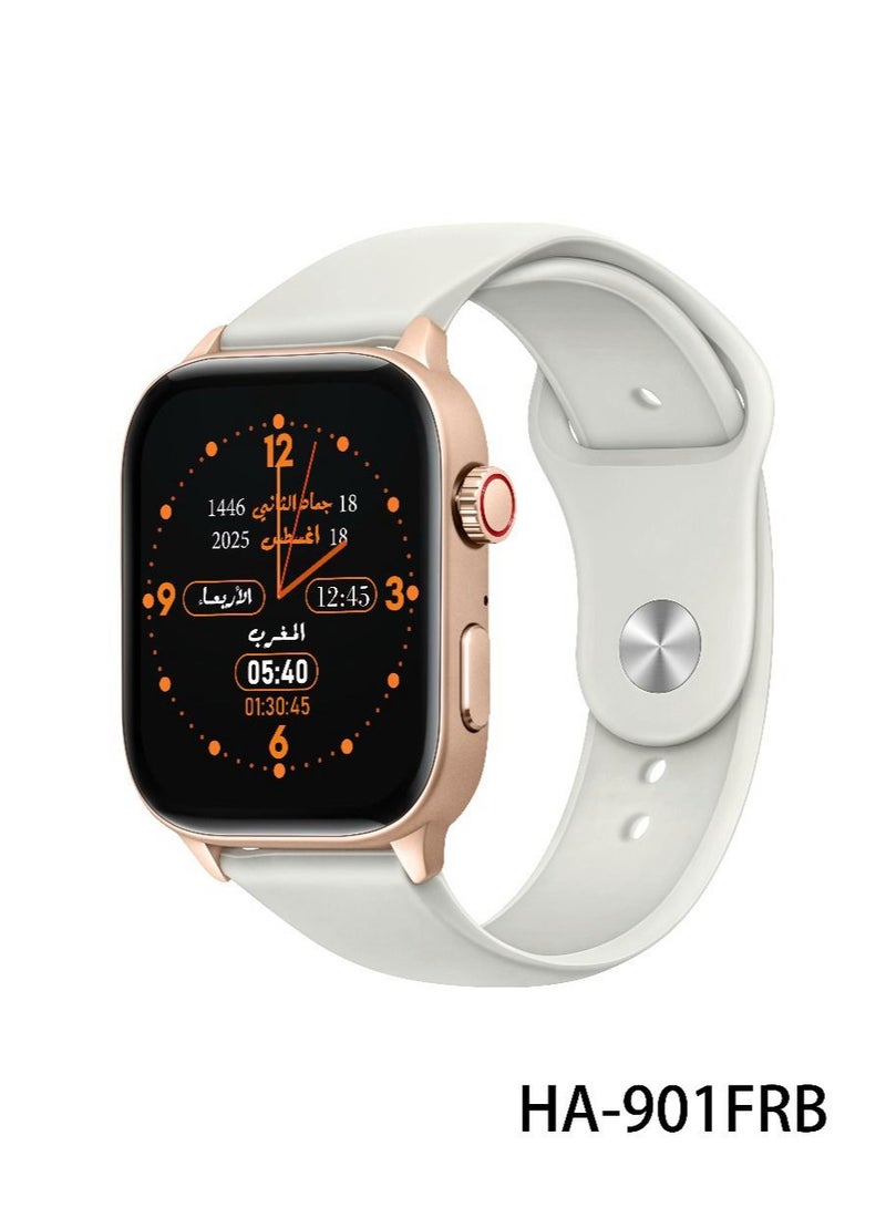 erorex Islamic Smartwatch with Hijri Calendar, Prayer Alerts & Elegant Display - Image 1
