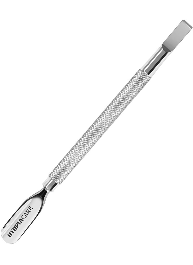 Utopia Care Utopia Care Cuticle Pusher Tool & Spoon Nail Cleaner, Professional Stainless Steel Cuticle Remover & Cutter, Durable Manicure & Pedicure Tool for Finger & Toenails, Silver 