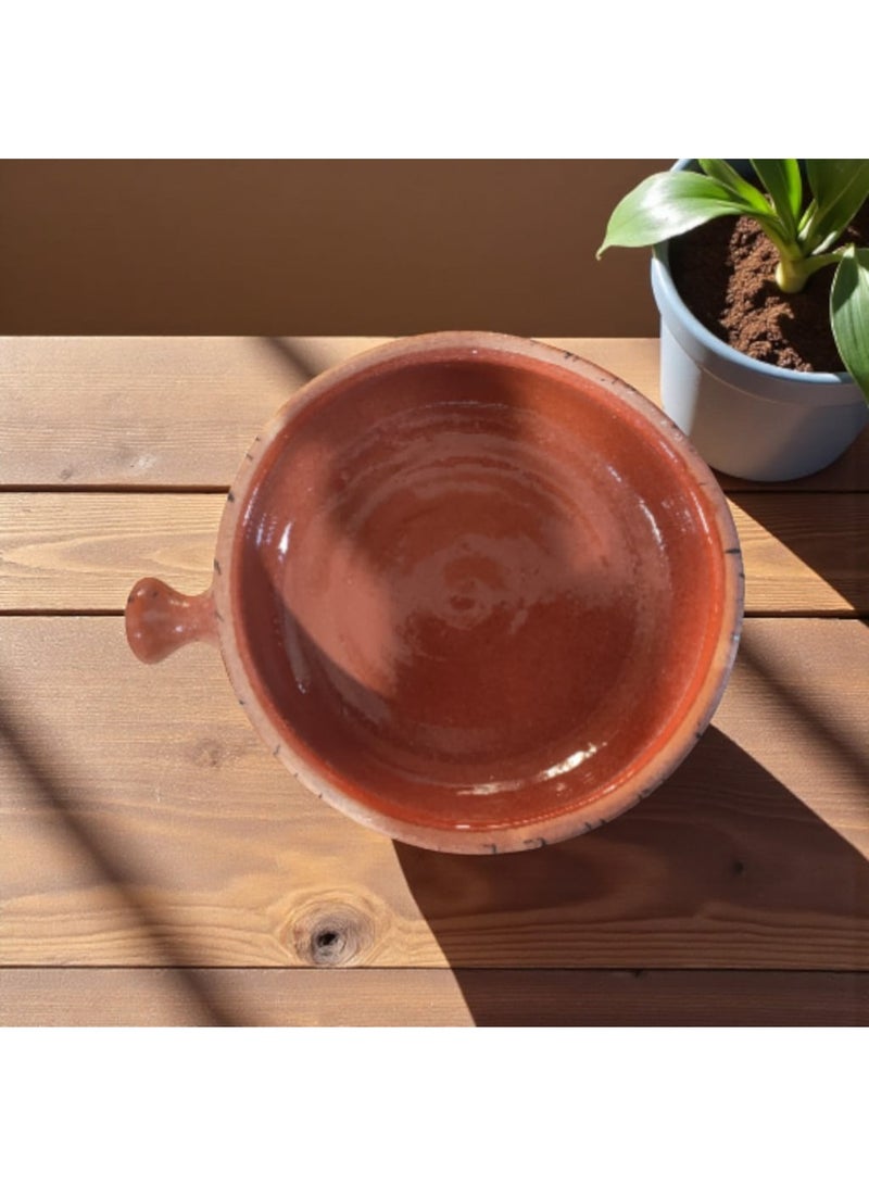 كلور زون بوتري قلايه من الفخار والخزف - آمنة في الفرن والميكروويف" يتحمل درجات الحراره المباشره وغير المباشره, شعله اوداخل الفرن سم 20cm - Image 4