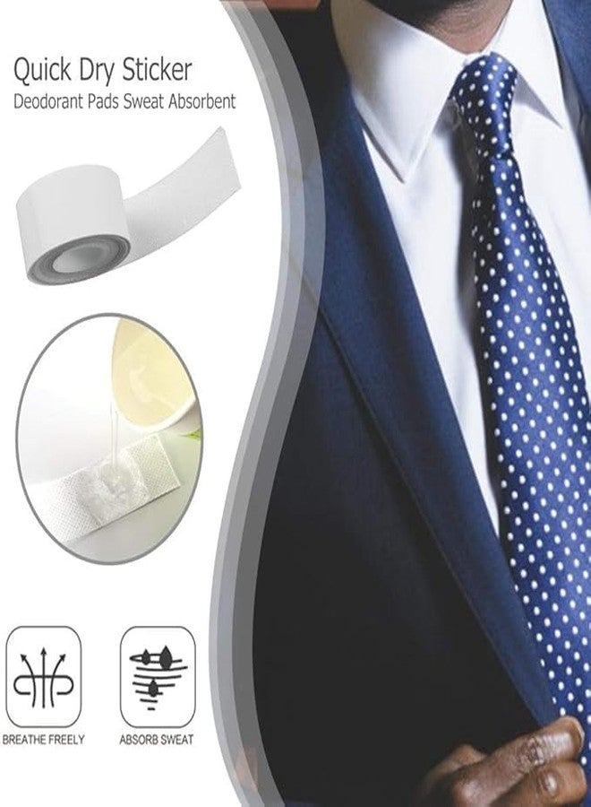 Prostuff.in شريط لاصق ذاتي الاستخدام من Prostuff.in®، قطعتان، لمنع التعرق، ماص للأوساخ، يحمي القمصان والقبعات، وبطانة الرقبة للرجال والنساء (8 أمتار)، لون أبيض - Image 3