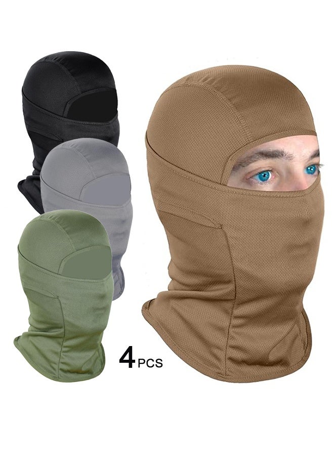 Generic 4 Pack Summer Balaclava Face Mask Sun UV Protection Hood Breathable Face Mask for Men Women - Motorcycle Fishing Multi  - Image 1