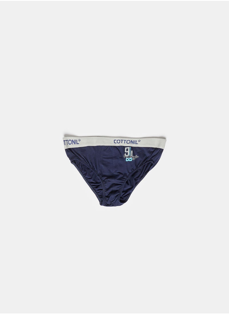 COTTONIL - Cottonil Relax Brief For Men - Dark Blue - Image 1