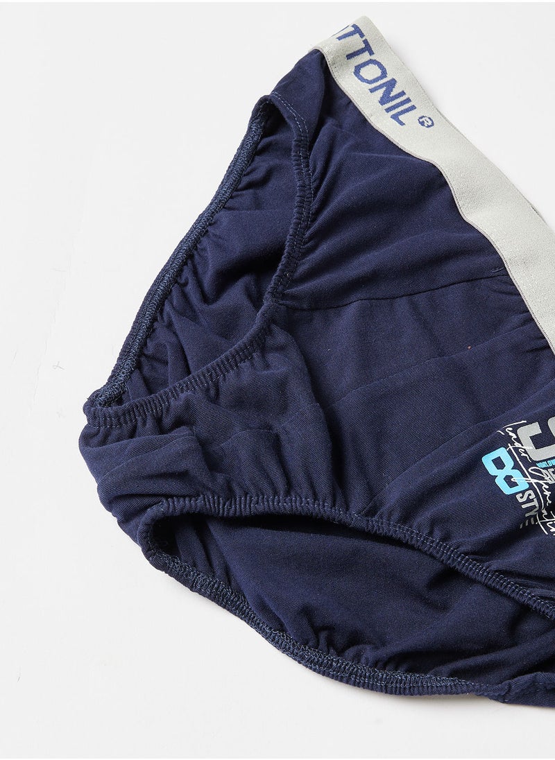 COTTONIL - Cottonil Relax Brief For Men - Dark Blue - Image 1