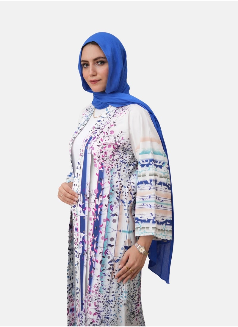 ماركة غير محددة كارديغان مفتوح بأكمام طويلة – خفيف وأنيق بطول 125 سم  - Image 3