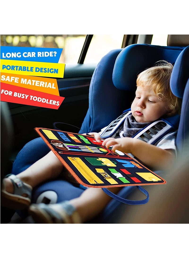 توبيتش لوح مشغول أنشطة حسية للأطفال الصغار، ألعاب مونتيسوري للأطفال بعمر 3 سنوات فأكثر، ألعاب مونتيسوري للأطفال في رحلات الطيران أساسيات السفر بالطائرة ألعاب الرحلات البرية للأطفال كتاب هادئ 3 4 5 سنوات هدايا أعياد الميلاد هدايا عيد ميلاد طفل تعليمي لعبة تعليمية للأطفال - Image 4