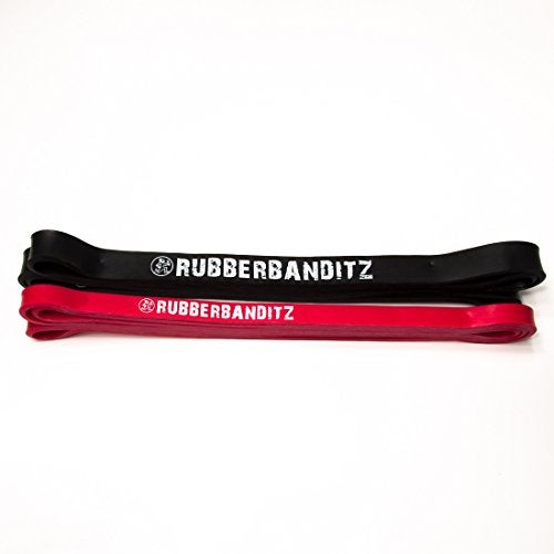 Rubberbanditz Combo Pull Up Assist Bands | Heavy Duty Resistance Exercise Bands for Powerlifting, Mobility, and Stretching | Resistance Bands for Working Out | Combo Pack of 2 - Image 1