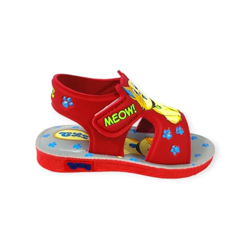 Coolz Kids Chu-Chu Sound Musical Sandals C-06 for Baby Boys and Girls Age 1-3 Years Red-Yellow Medium 15 Months 18 Months Toddler - Image 5