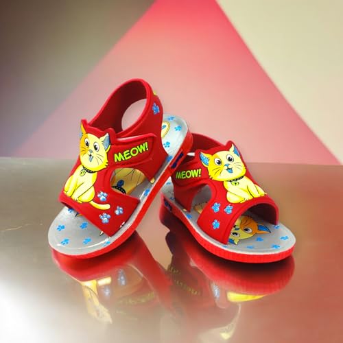 Coolz Kids Chu-Chu Sound Musical Sandals C-06 for Baby Boys and Girls Age 1-3 Years Red-Yellow Medium 15 Months 18 Months Toddler - Image 2