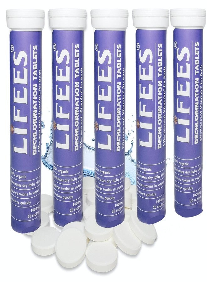 LIFEES Vitamin C Bath Soak Tablets, Vitamin C for Bath, VC Dechlorination Bath Tablets Help to Sensitive Skin, Dry & Itchy Skin, Rough & Dry Hair, 1000mg,100 tabets - Image 1