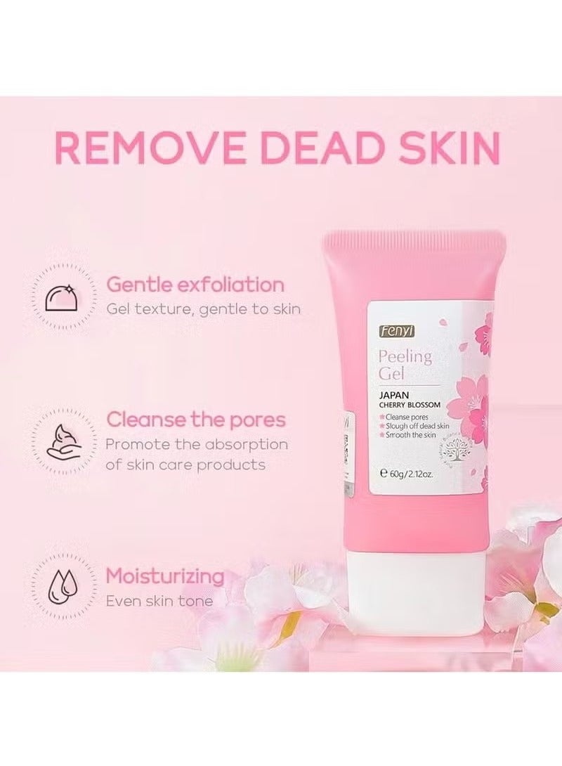 Fenyi Cherry Blossom Exfoliating Gel Moisturizing Tender Face Body Cleansing Skin Care Product - Image 3