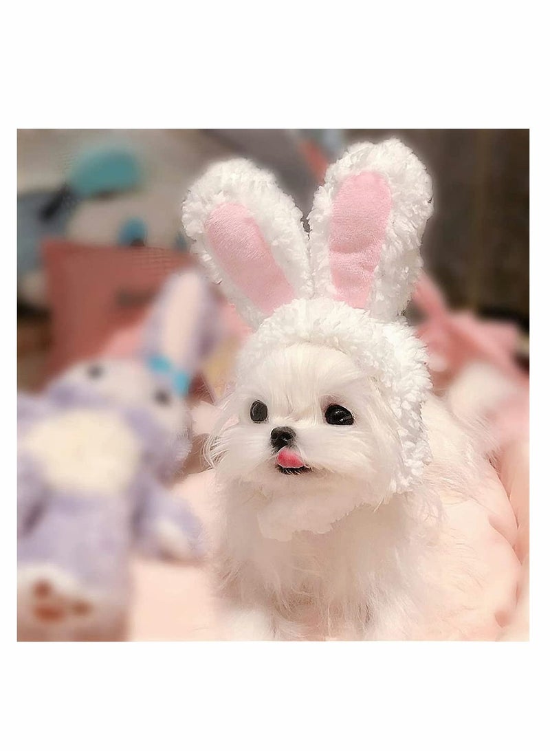 SYOSI Cat Bunny Ears Costume Rabbit Hat for Cats or Small Dogs Party Costume  Accessory Headwear - Image 3