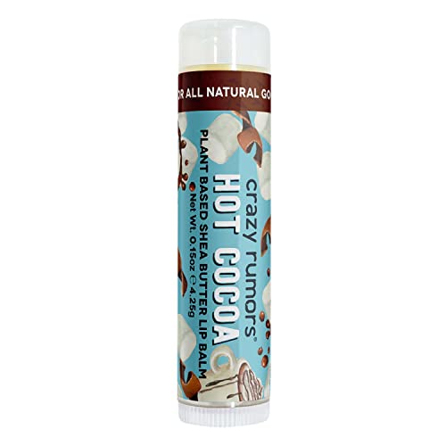 Crazy Rumors Hot Cocoa Lip Balm. 100% Natural, Vegan, Plant-Based, Made in USA (1-Pack) - Image 1