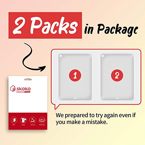 skoko [2 Pack] Transparent Matte Back Protector Compatible with ipad Pro 13 M5 M4 2025 2024, Easy Installation, Matte Clear Skin/Case-Friendly - Image 2