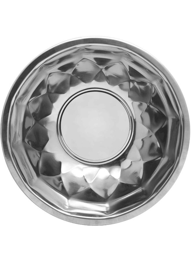 RAJ RAJ RK Stainless Steel Diamond Bowl, 30 Cm, RK0121, Mixing Bowl, Baking Bowl, Storage Bowl, Serving Bowl  - Image 2