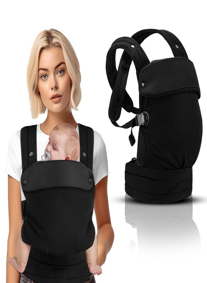 QETRABONE Baby Sling Carrier, Adjustable Baby Holder Carrier, Baby Half Wrapped Sling Hip Carrier, One Shoulder Labor-Saving, Natural Cotton with Breathable Mesh Fabric for Newborn to Toddler Up to 45lbs (Grey) - Image 1