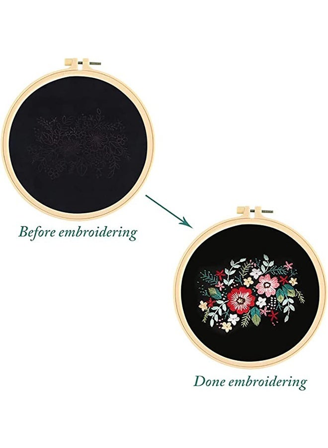 سويت لايف مجموعتان من حقائب النقود المطرزة المختومة للمبتدئين، مجموعة أدوات يدوية مطرزة يدويًا مع جميع الأدوات واللوازم وحلقات التطريز المصنوعة من الخيزران - Image 4