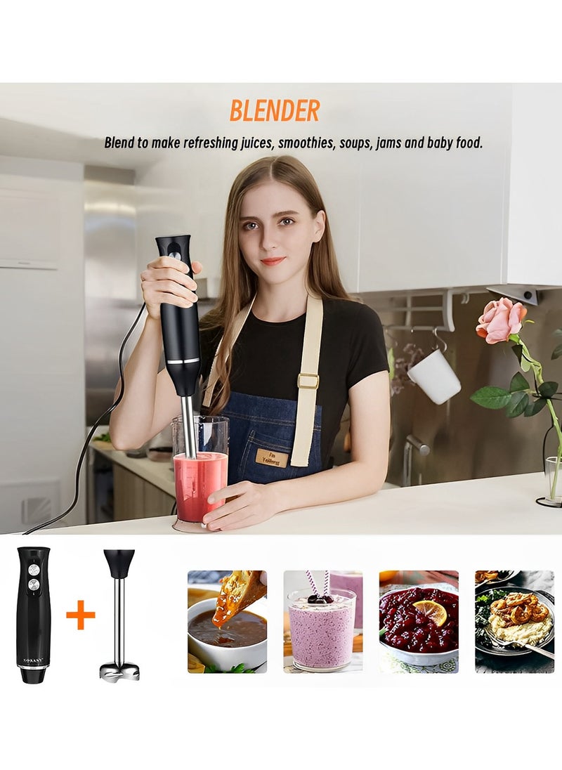 sokany 4 in 1 Electric Hand Blender Set，  500W ，Black  - Image 5