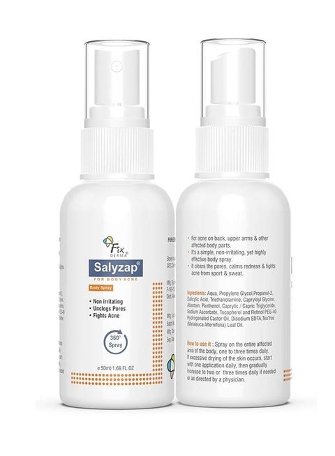 Fixderma Salyzap Body Spray 1.7 Fl Oz