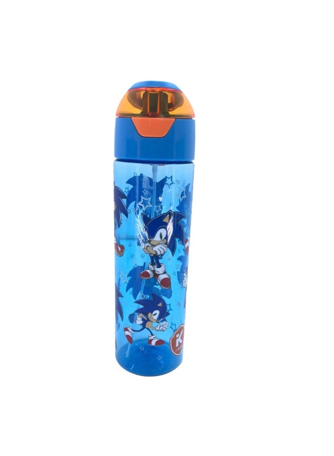 i-kola SO NI BLUE 750ML Kids Water Bottle for School | BPA-Free Plastic Water Bottle for Boys & Girls | Leakproof, Unbreakable, Easy to Drink, Quick Open Lock | Fun Design water bottle (TS-9214 B 3) - Image 2
