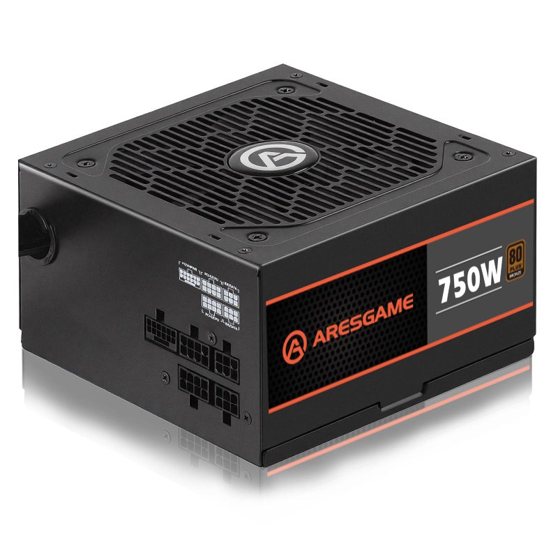 ARESGAME AGV750 750W Power Supply, 80 Plus Bronze Certified, Semi Modular Power Supply, 5 Year Warranty - Image 1
