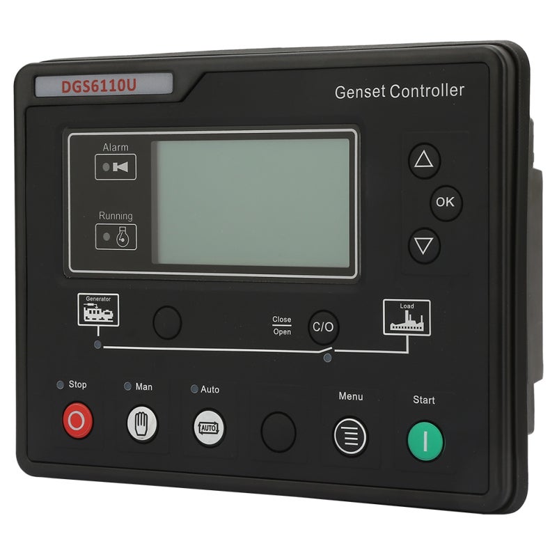 Generator Controller Module With LCD Display Automatic Mains Failure AMF Controller - 8 Languages Power Monitoring Genset Controller for Generator Automatic Switch - Image 2