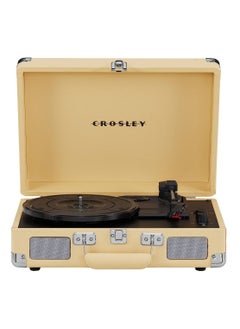 Crosley Crosley CR8005F-FW Cruiser Plus Vintage 3-Speed Bluetooth in/Out Suitcase Vinyl Record Player Turntable Fawn  - Image 1
