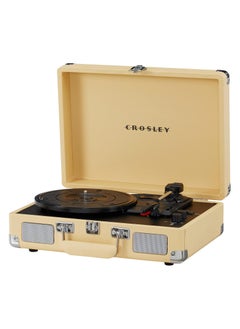Crosley Crosley CR8005F-FW Cruiser Plus Vintage 3-Speed Bluetooth in/Out Suitcase Vinyl Record Player Turntable Fawn  - Image 4