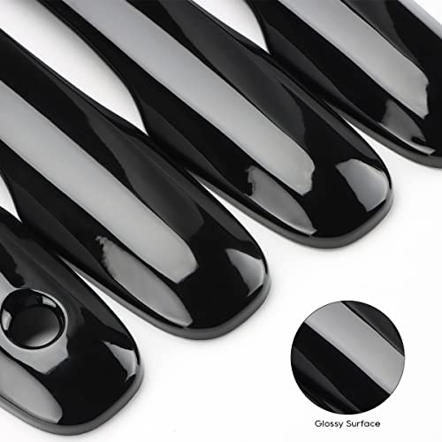 DLOVEG Door Handle Cover Compatible for 2018-2023 2024 2025 Toyota Camry Accessories Handle Protector Compatible for Toyota Corolla 2025 2024 2023 2022-2020 (No Smart Key Holes, Glossy Black) - Image 5