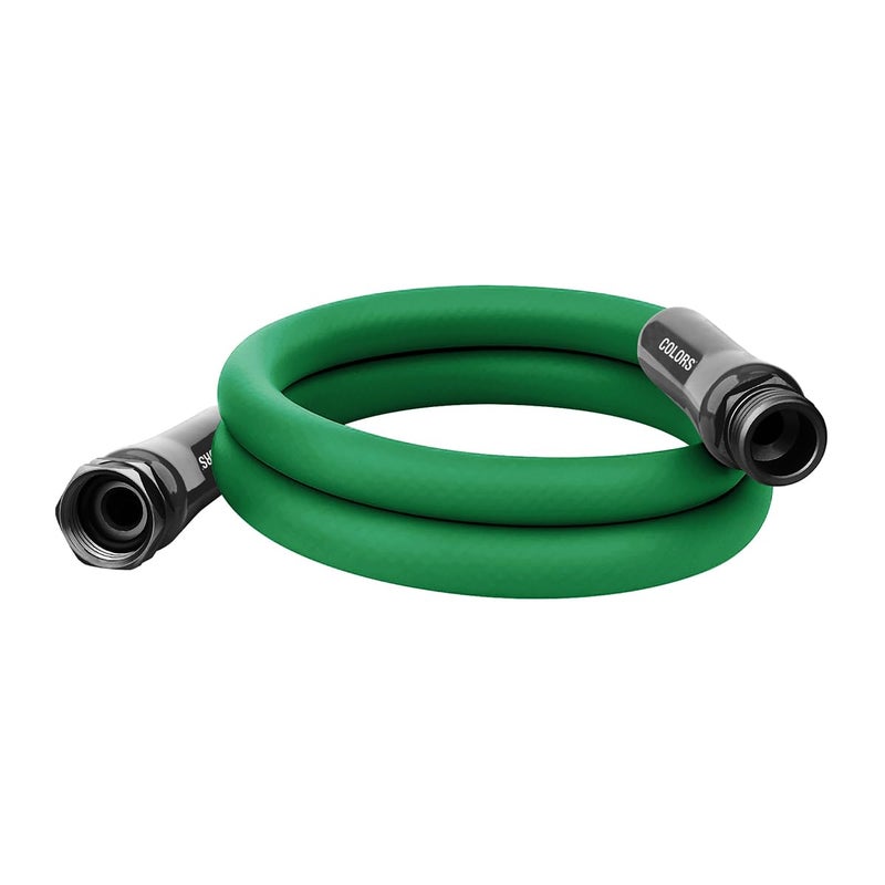 Flexzilla Colors Lead-In Garden Hose 5/8in. x 5ft., Lightweight All-Weather Water Hose, Durable and Flexible, Leak-Free Connections, Forest Green - Image 1