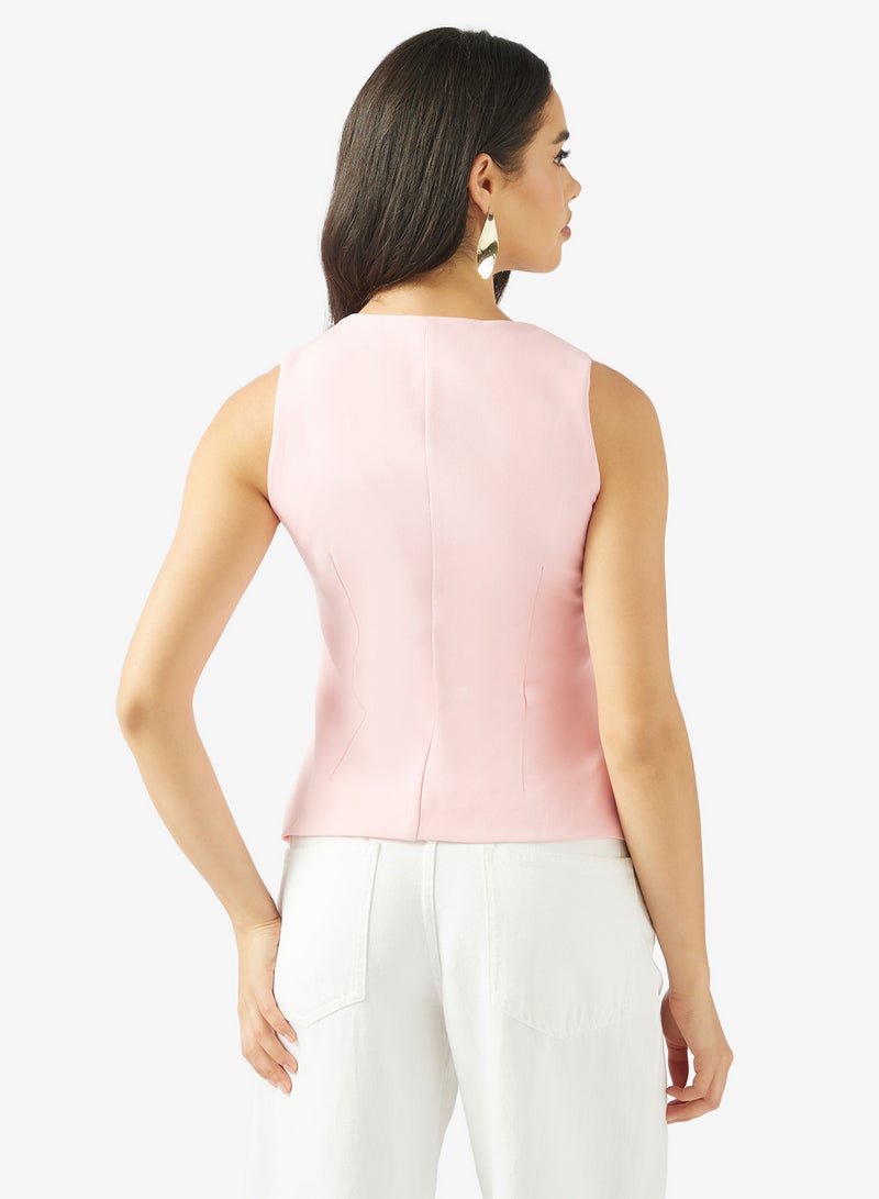 Ginger Gold Accent Detail Vest - Image 2