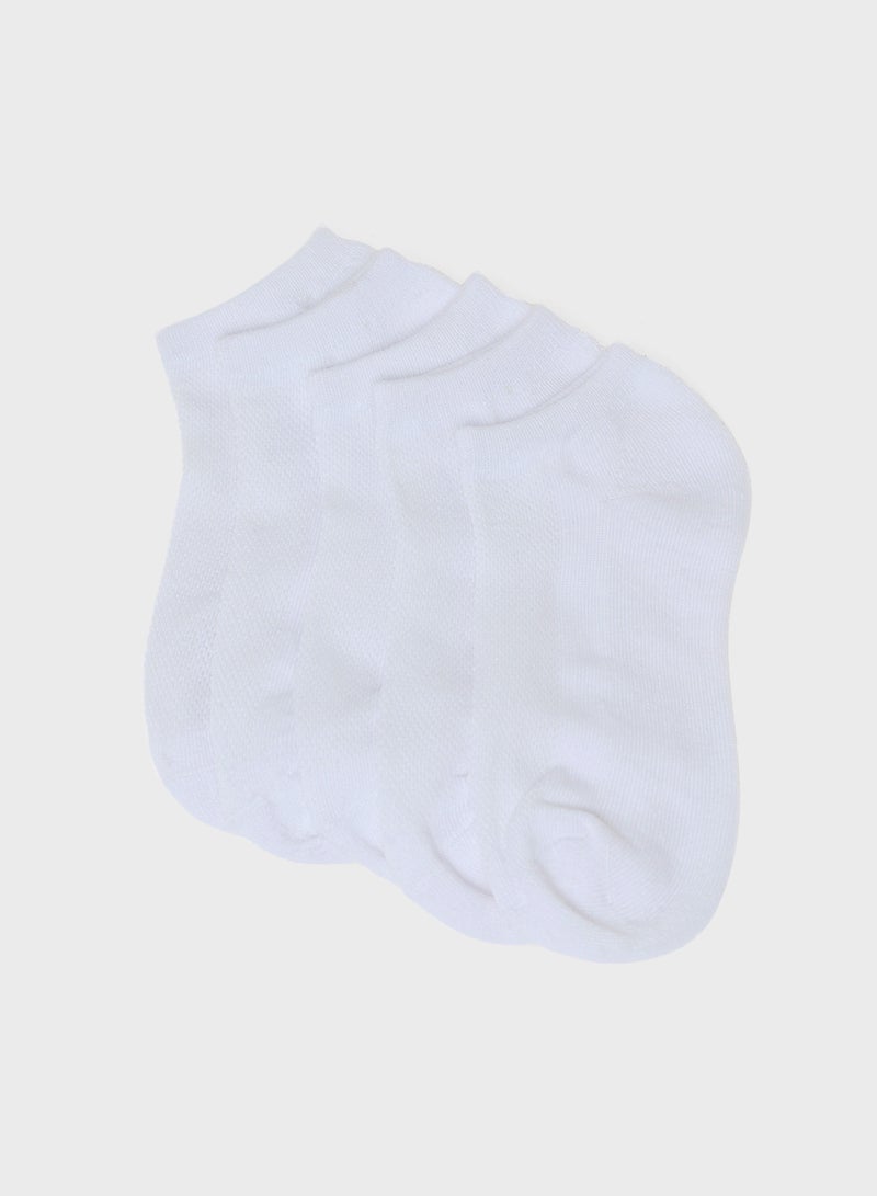 Seventy Five Basics Pack Of 5 Ankle Socks  - Image 1