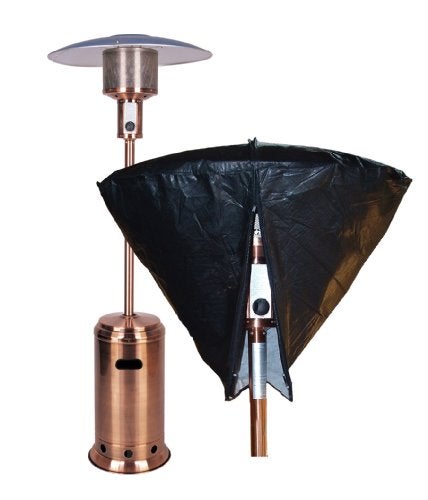 Fire Sense 02054 Outdoor Vinyl Head Cover For Fire Sense LPG Patio Heaters Heavy Duty 10 Gauge Felt Lined Waterproof Weather Resistant With 32" Reflectors - Black - Image 2