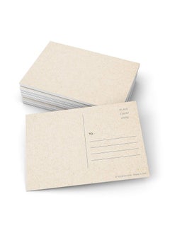 Small Blank Postcards Tan (Set Of 50) Made In Usa 3.5X5 Inches Usps Post Office Mail Compliant Plain Rustic Kraft Address Mailing Create Your Own For Kids Thick Heavy Duty Index Cards